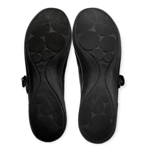 Dansko Misty Mary Janes Flat Shoes, Black Napa & Patent Leather, Sz 8.5-9/39 EUC - Picture 10 of 15